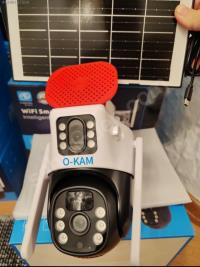 O-KAM-7015 3MP+3MP+5MP 4MM WİFİ  SOLAR  OKAM  Mobil Wi-Fi  kamera LED PANEL WİFİ - 1